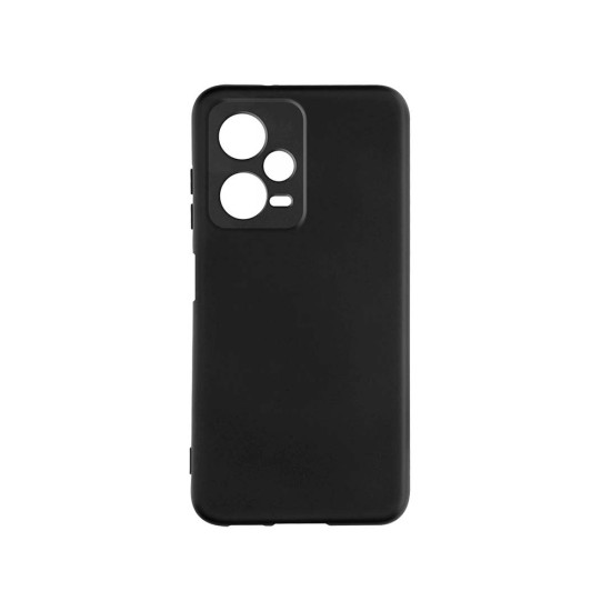 Silicone Case with Camera Shield for Xiaomi Redmi Note 12 Pro/Redmi Note 12 Pro Plus Black